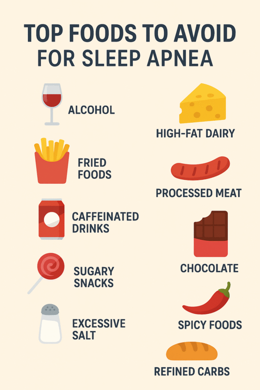 Foods to Avoid if You Have Sleep Apnea
